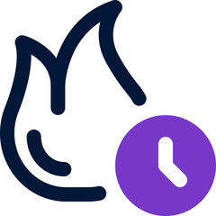 Obraz premium fire time icon. vector dual tone icon for your website, mobile, presentation, and logo design.