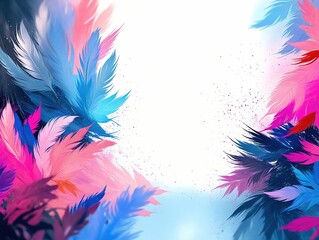 background with feathers