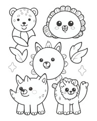 animal coloring book for kids
