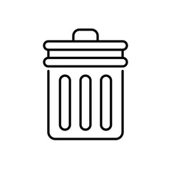Trash vector icon