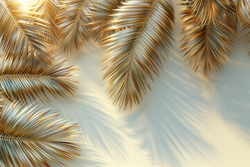 close up of a bunch of palm leaves with a white background