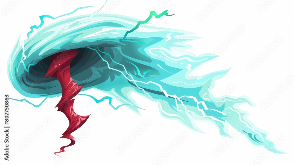 Poster isolated flash wind energy for mobile interface. tornado game vortex ui vfx. magician vibrant powerf