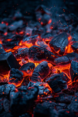 The image is of a pile of burning wood with a lot of smoke and fire