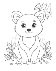 Animal coloring book for kids