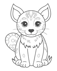 Animal coloring book for kids