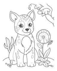 Animal coloring book for kids