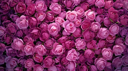 Naklejka premium A picture full of natural roses UHD wallpaper