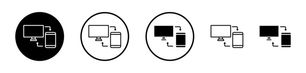 Data Transfer Icon Collection. Symbol for Data Migration.