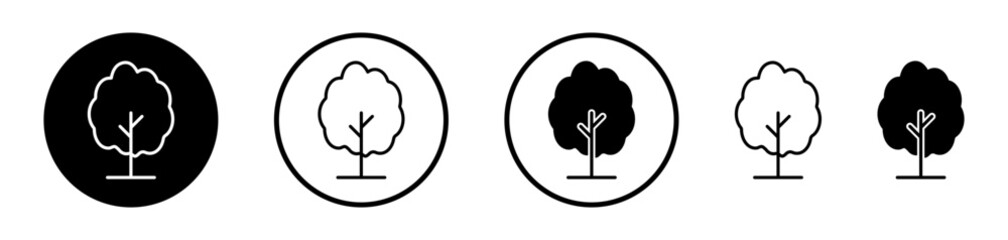 Tree Icon Collection. Vector Symbol for Forests and Single Trees.