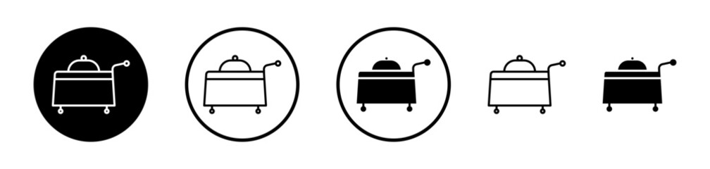 Room Service Icon Collection. Vector Symbol for Hotel Catering and Food Service.