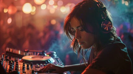The Concentrated Female DJ