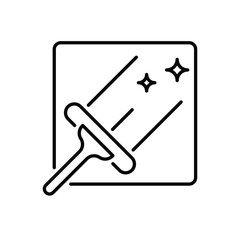 Glass Cleaning vector icon
