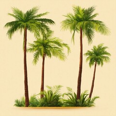 Fototapeta premium palm trees