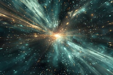 Travelling through a Boundless Cosmic Vortex of Luminous Energy and Stellar Convergence