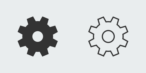 Setting icon, Gear, Tool, Cog symbol. Easy editable vector design