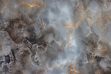 Brown, grey, black and beige with blue undertones in an abstract color pattern of a cosmic mystery...