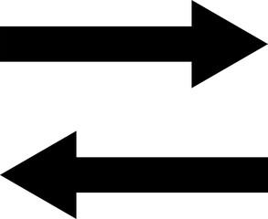 Way direction arrow sign, decision icon. Way multi direction road sign, way sign, road direction icon. Way icon vector illustration. 