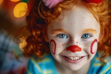 little red-haired girl smiling