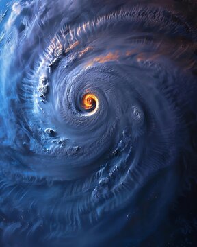 Geocolor Image in the eye of Hurricane Irma Elements of this image furnished by NASA