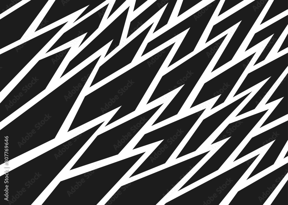 Aufkleber Abstract background with diagonal sharp spike line pattern