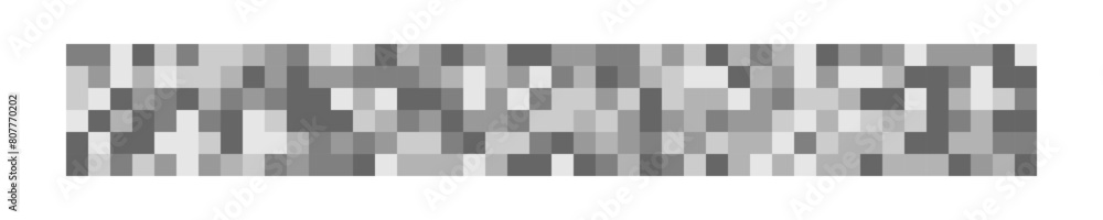 Wall mural censor blur texture. gray pixel mosaic backgrounds. checkered patterns to hide text, image or anothe
