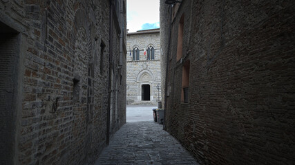 Vicoli a Città di Castello in Umbria