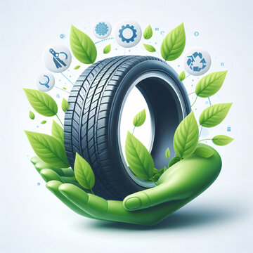 abstract eco tire