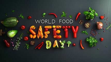 An image of the word world food safety day UHD wallpaper