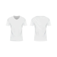 white t shirt transparent background for mockup