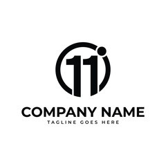 O11 logo combination of letters and numbers