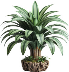 Fototapeta premium dracena tree isolated on white