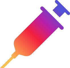 Instagram Syringe Icon - Medical Instrument Symbol Instagram Gradient App