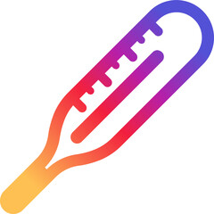 Instagram Thermometer Icon - Temperature Measurement Symbol Instagram Gradient App