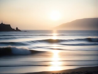 Fototapeta premium sunset over the sea