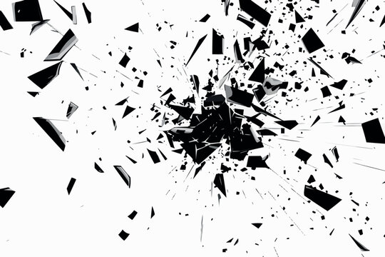 Abstract background explosion. Triangles banner.