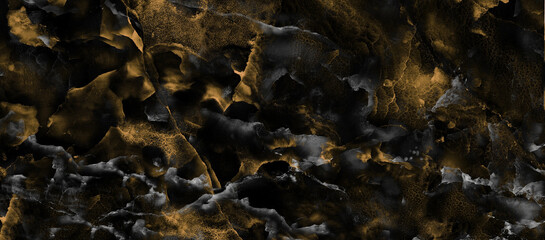 black marble texture with golden and white veins