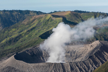 Mount Bromo is an active volcano  in East Java, Indonesia.