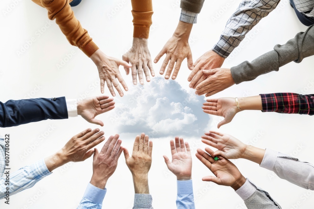 Poster file sharing in computing environment remote global team digitalization, vpn technology ford office 