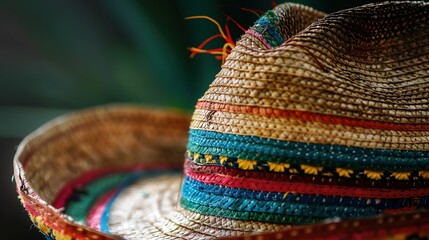 Mexican sombrero simple UHD wallpaper