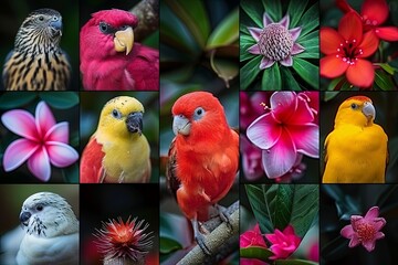 A Nature's Tapestry: Photographic Collage of Beauty and Diversity