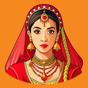 The Indian Bride's Resplendent Red Saree, Adorned with Exquisite Jewelry and Ornate Hairstyles, Indian bride ,Indian women , RED , sindhur, glow ,lengha,mehendi