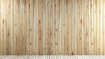 Fresh Beech Wood Wall Texture on Clean White Surface