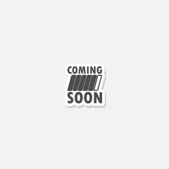 Coming soon simple icon sticker isolated on gray background