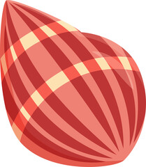 colorful sea shell colorful illustration design isolate