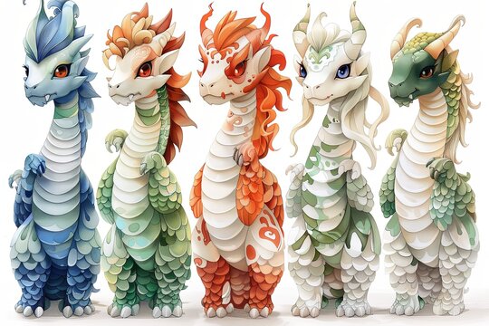 Intricate Fantasy Clipart: Legends of Mythical Creatures and Beasts
