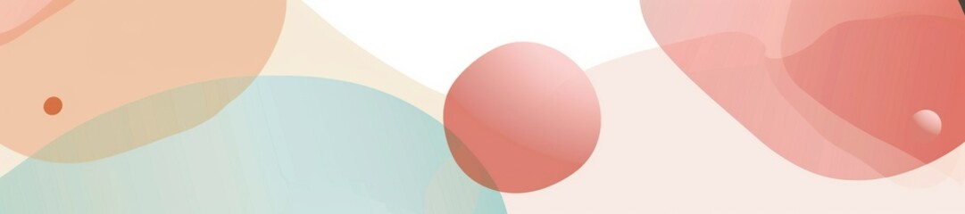 Abstract Pastel Shapes and Curves Background with Trendy Design