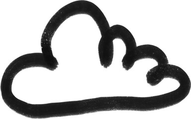 PNG Handdrawn Cloud Transparent Background