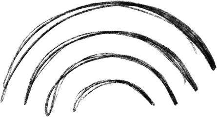 PNG Handdrawn Rainbow Transparent Background