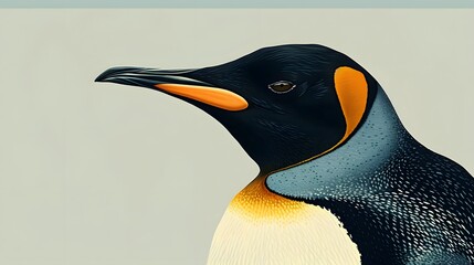 Penguin image design. Art and realistic of generate