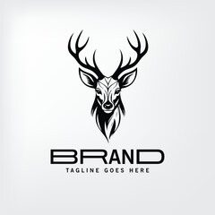 deer vector business  Logo Design Template Element